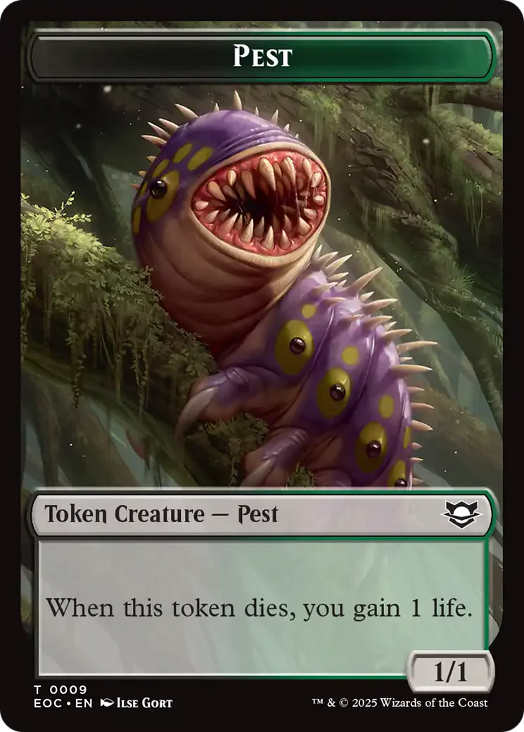 Bird // Pest Double-Sided Token [Edge of Eternities Commander Tokens] - Image 2