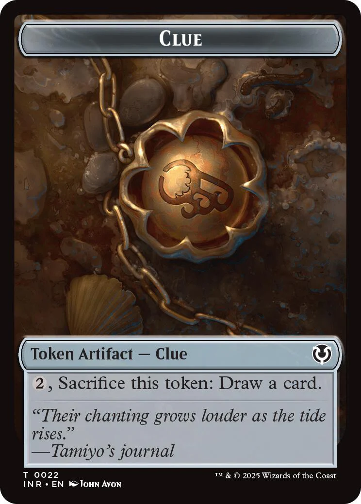 Blood // Clue Double-Sided Token [Innistrad Remastered Tokens] - Image 2
