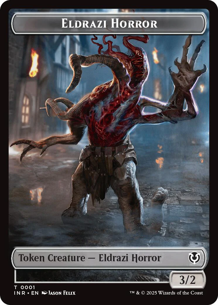 Clue // Eldrazi Horror Double-Sided Token [Innistrad Remastered Tokens] - Image 2