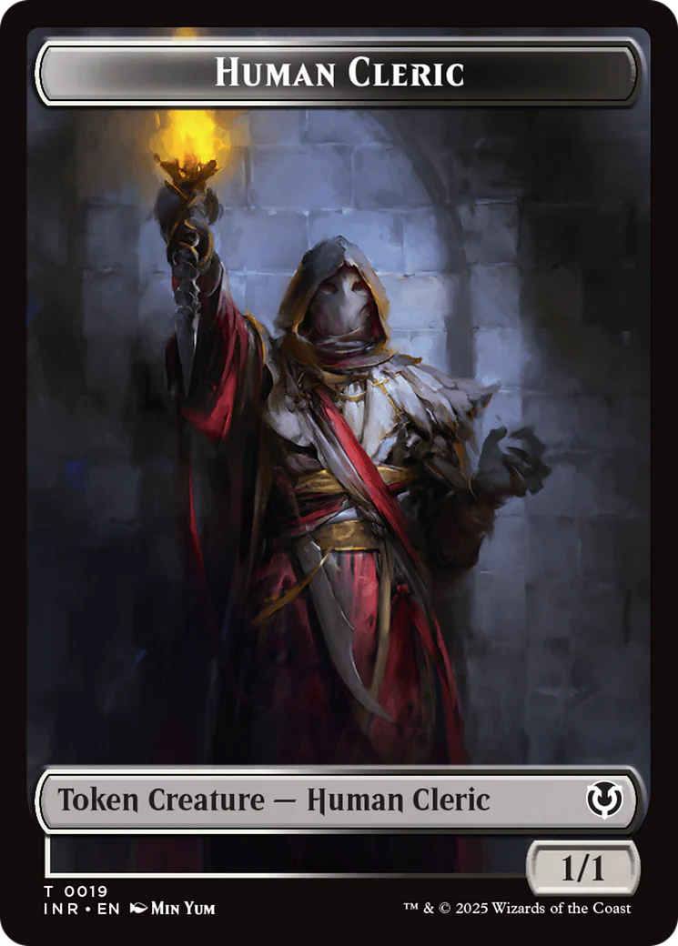 Demon // Human Cleric Double-Sided Token [Innistrad Remastered Tokens] - Image 2