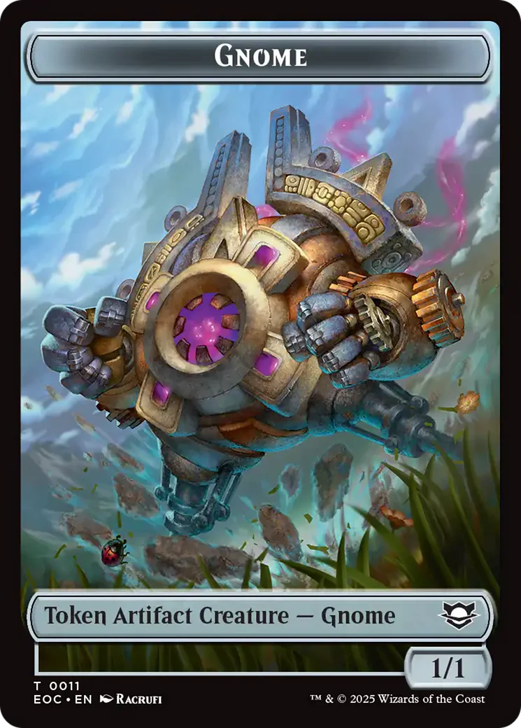 Elemental (0008) // Gnome Double-Sided Token [Edge of Eternities Commander Tokens] - Image 2