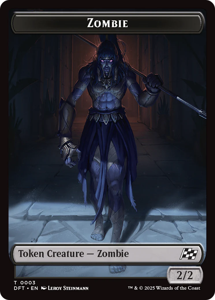 Elephant // Zombie (0003) Double-Sided Token [Aetherdrift Tokens] - Image 2