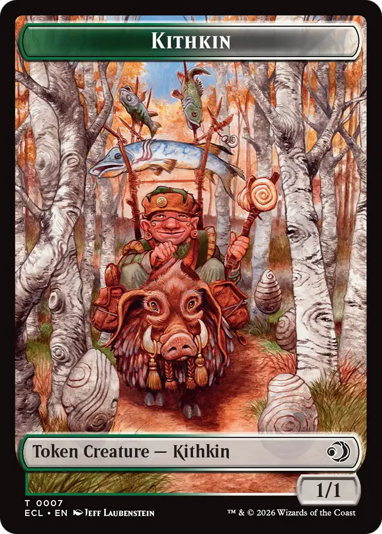 Elf // Kithkin (0007) Double-Sided Token [Lorwyn Eclipsed Tokens] - Image 2