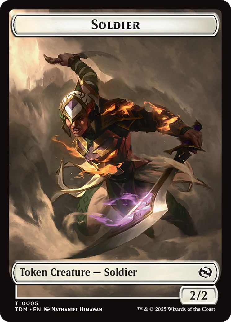 Goblin // Solider (0004) Double-Sided Token [Tarkir: Dragonstorm Commander Tokens] - Image 2