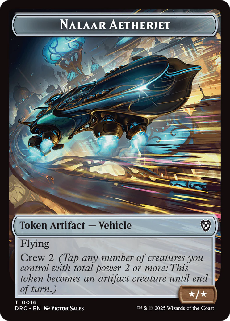 Golem (0013) // Nalaar Aetherjet Double-Sided Token [Aetherdrift Tokens] - Image 2