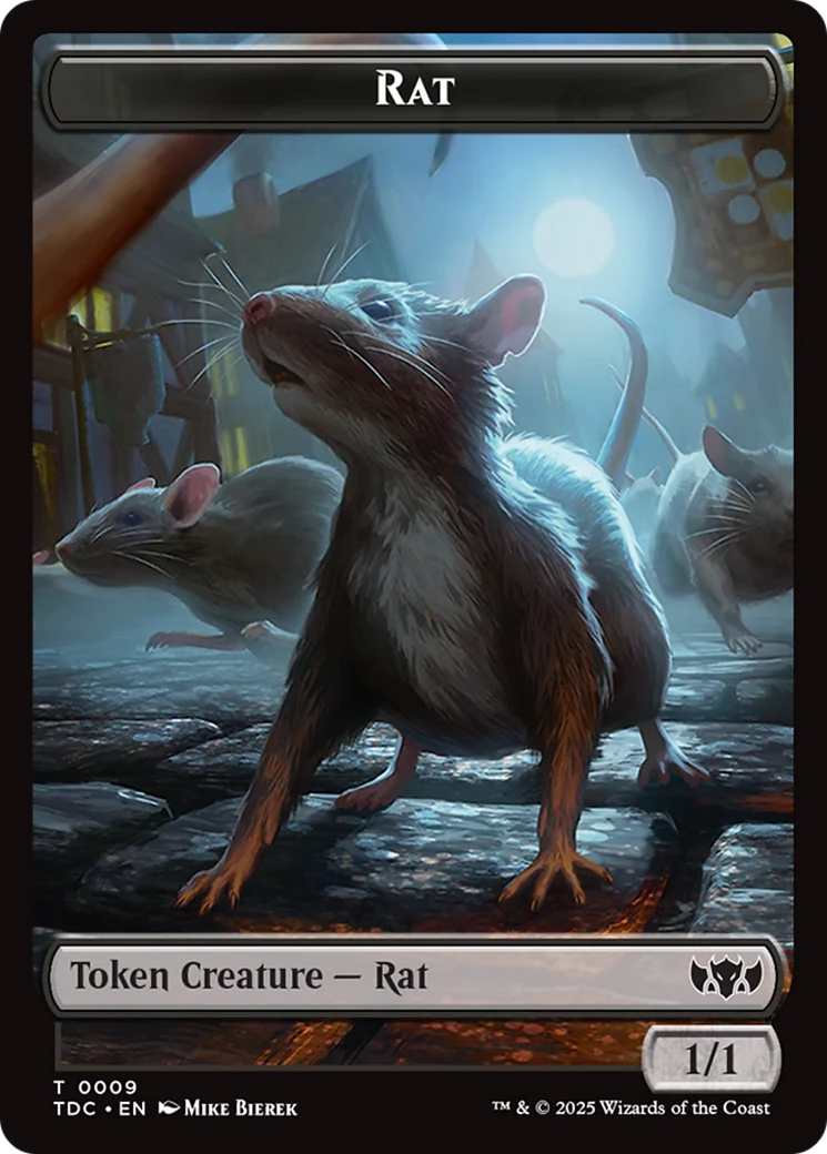 Human // Rat Double-Sided Token [Tarkir: Dragonstorm Commander Tokens] - Image 2