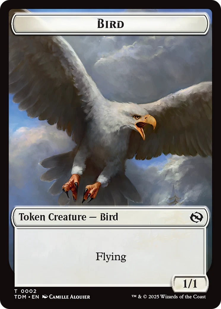 Inkling // Bird Double-Sided Token [Tarkir: Dragonstorm Commander Tokens] - Image 2