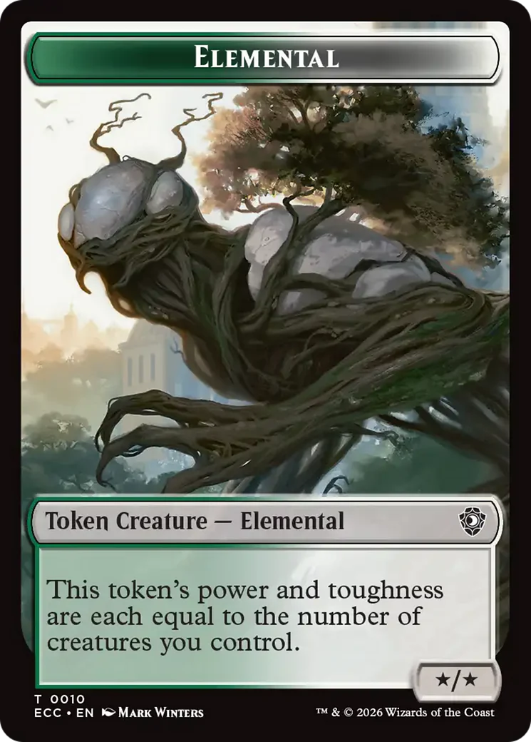 Rhino Warrior // Elemental (0010) Double-Sided Token [Lorwyn Eclipsed Tokens] - Image 2