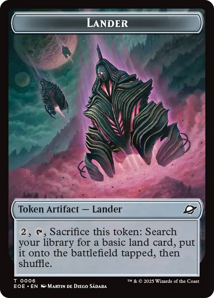 Robot // Lander (0006) Double-Sided Token [Edge of Eternities Tokens] - Image 2