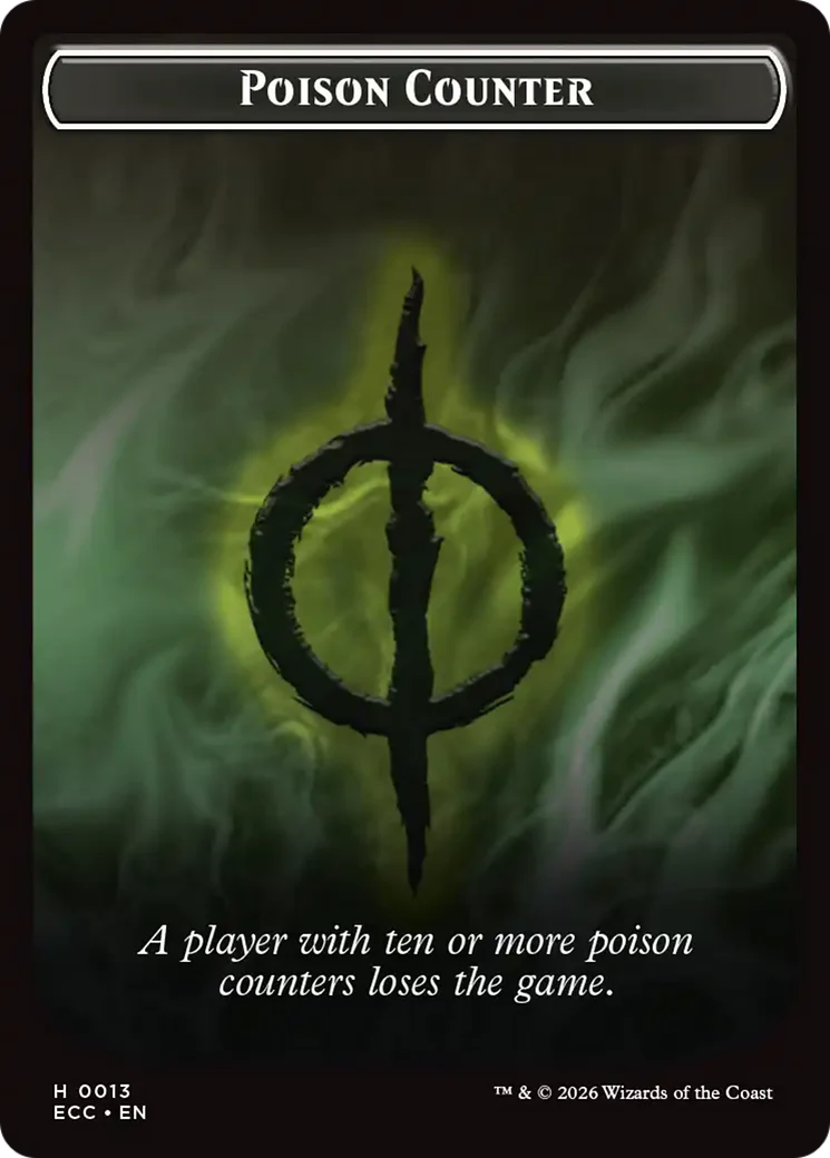Saproling // Poison Counter Double-Sided Token [Lorwyn Eclipsed Tokens] - Image 2