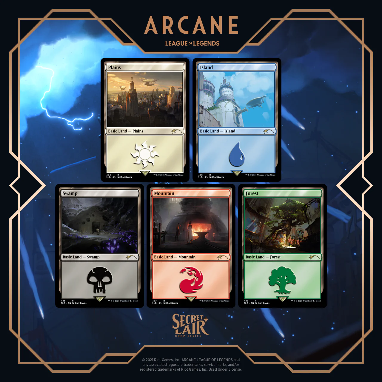 Secret Lair: Drop Series - Secret Lair x Arcane (Lands)