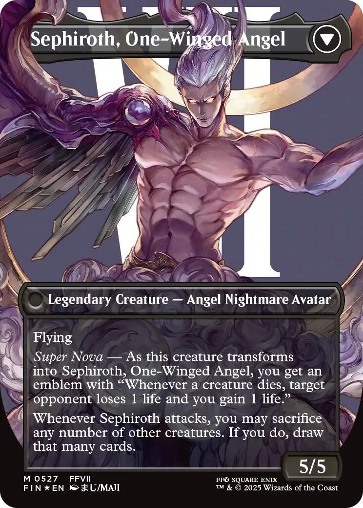 Sephiroth, Fabled SOLDIER // Sephiroth, One-Winged Angel (Borderless) (Surge Foil) [FINAL FANTASY] - Image 2